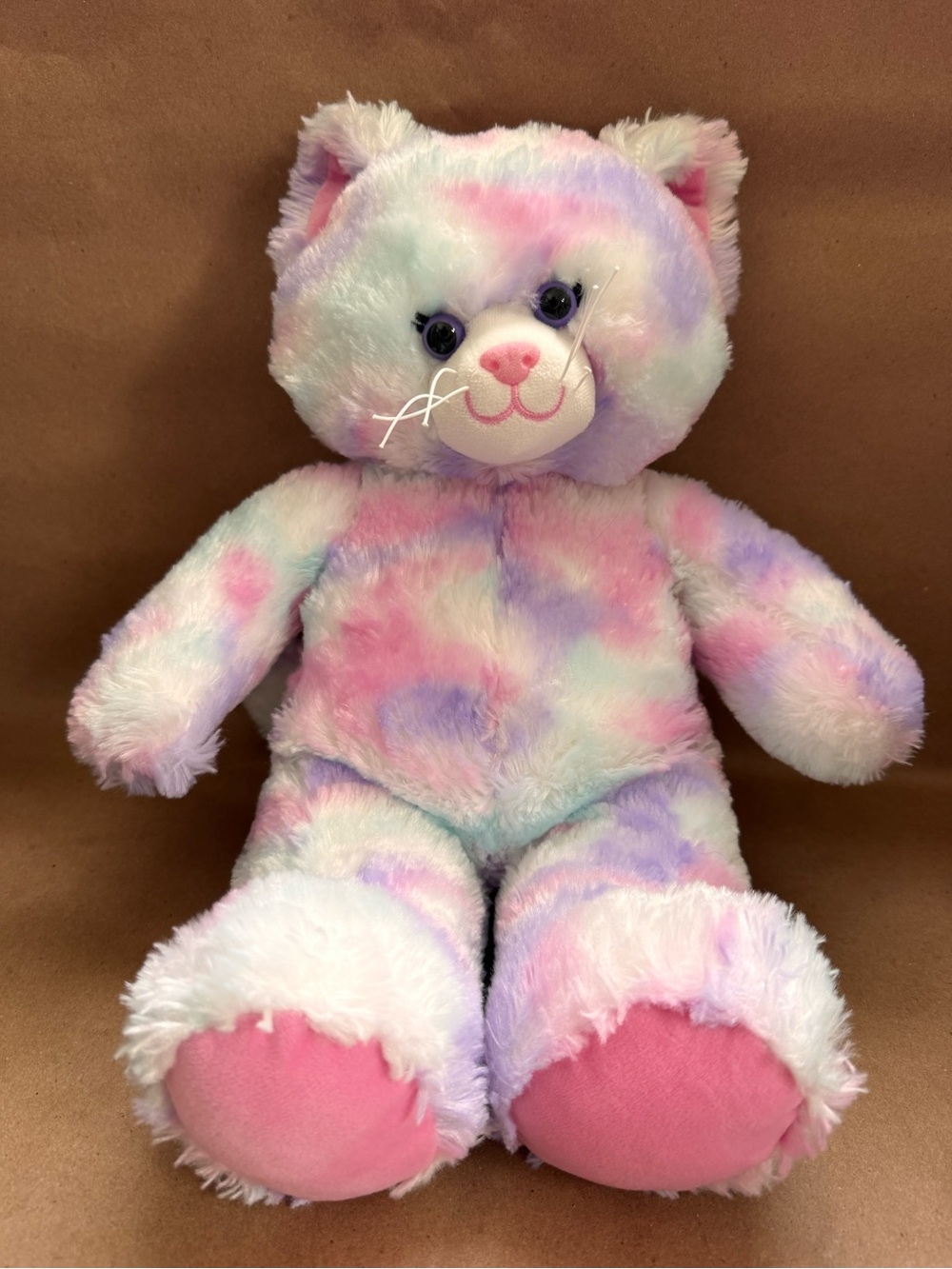 Build-A-Bear Workshop 16” Pastel Swirl Kitty Plush